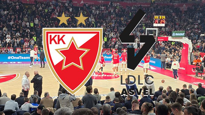 CRVENA ZVEZDA ASVEL Napeto U Areni Crven Beli Igraju U Ritmu Dos