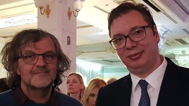 pink.rs | Predsednik Aleksandar Vučić i Emir Kusturica zajedno na prijemu  povodom pete godišnjice rada Sputnjika (FOTO)