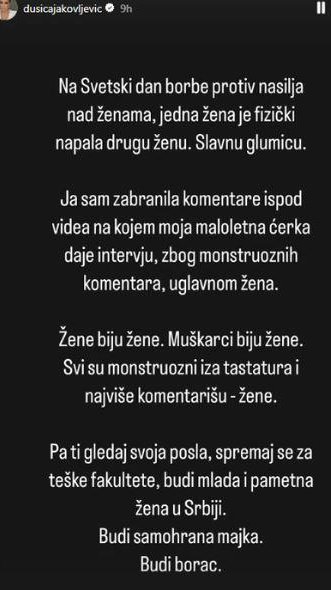 Šokirana: Dušica Jakovljević se oglasila nakon napada na Slobodu Mićalović, ne veruje u jednu stvar (FOTO)