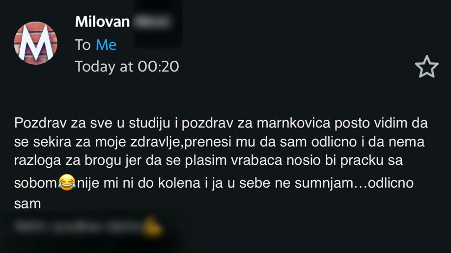 Da se plašim vrabaca, nosio bih praćku sa sobom: Nakon što je Ivan spomenuo Aleksandrinog dečka, on se oglasio munjevitom brzinom, pa žestoko potkačio Marinkovića!