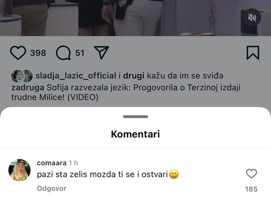 Ovo je njen trijumf: Nakon što je Sofija progovorila o Terzinom flertu, oglasila se Milica, pa ih sravnila jednom rečenicom! (FOTO)