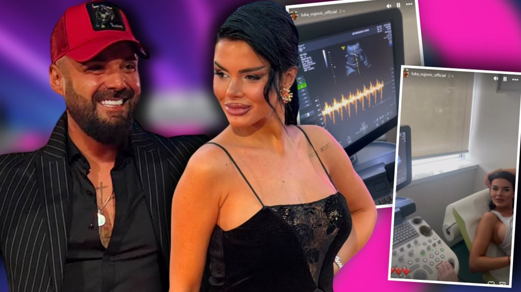 Noge pomera i ruke, budna je: Luka i Anita otišli zajedno na ultrazvuk, ponosni tata prvi put čuo otkucaje srca svoje NEROĐENE ĆERKE (FOTO)