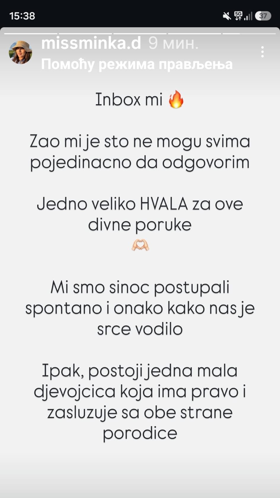 Postoji jedna mala devojčica: Nakon javnog pomirenja sa Aneli, oglasila se Asminova sestra, evo šta je poručila (FOTO)