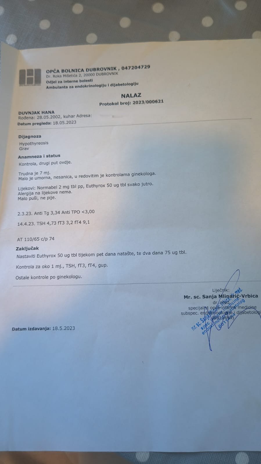 PROCURILI DOKAZI DA HANA GOVORI ISTINU! Pink.rs u posedu lekarskih nalaza Neriove verenice, zbog stresa tokom trudnoće i Sitine torture morala da pije ovaj lek (FOTO)
