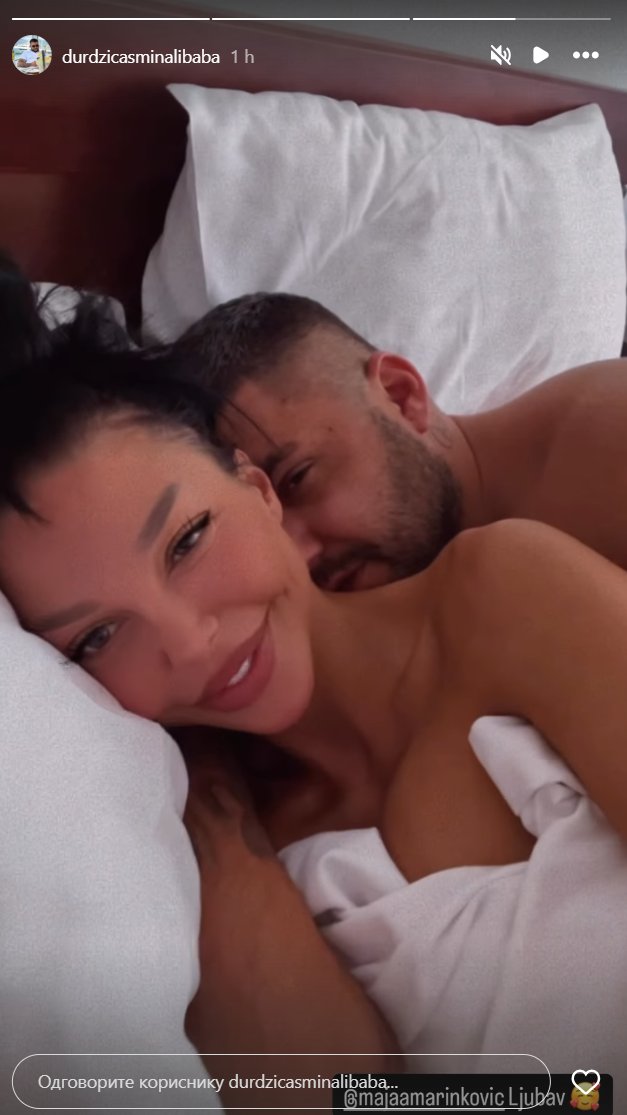 VRELI KADROVI ASMINA I MAJE: Goli u krevetu, sve puca od strasti (FOTO)