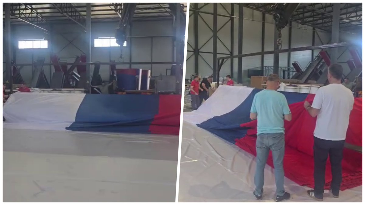 POGLEDAJTE PRVI SNIMAK VELIČANSTVENE TROBOJKE DUGAČKE POLA KILOMETRA! Sutra će uveličati skup u Beogradu, ispod nje može da stane 8.000 ljudi (VIDEO)