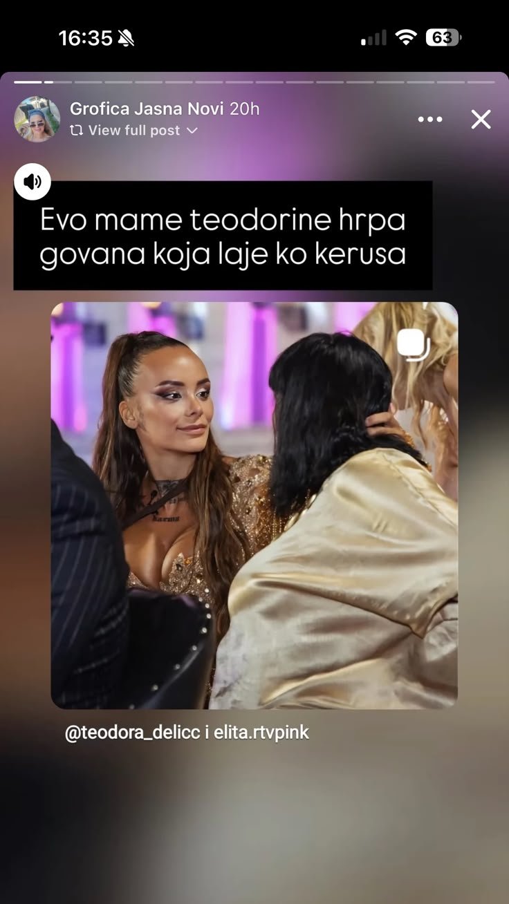 HRPO G*VANA! Teodorina majka Slavica javno urnisala Anelinu Groficu: Na superfinale si poslala švalera što ti voda unuku! (VIDEO)
