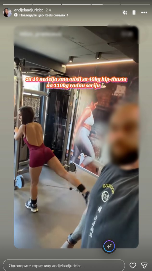 Zategla se kao praćka! Anđela Đuričić u teretani prošetala nove cice, pa pokazala kako trenira: Sve oči uprte u njene obline (FOTO)
