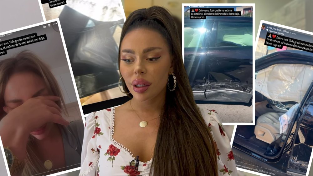 Sofija Janićijević imala udes?! Auto uništen, ona završila u bolnici (FOTO)