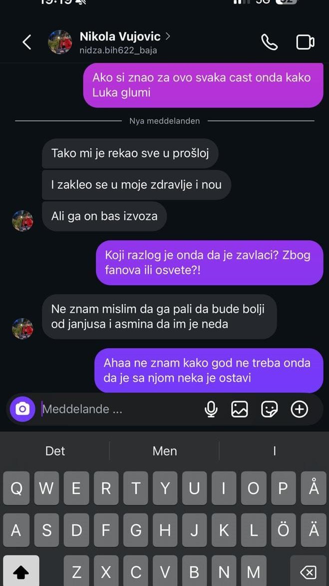 NIJE VALJDA LUD DA VOZI DALJE OD NOVE GODINE! Bajo u privatnoj prepisci potvrdio da Luka glumi ljubav sa Aneli: Pali ga da bude bolji od Asmina i Janjuša, Sandra ga čeka!