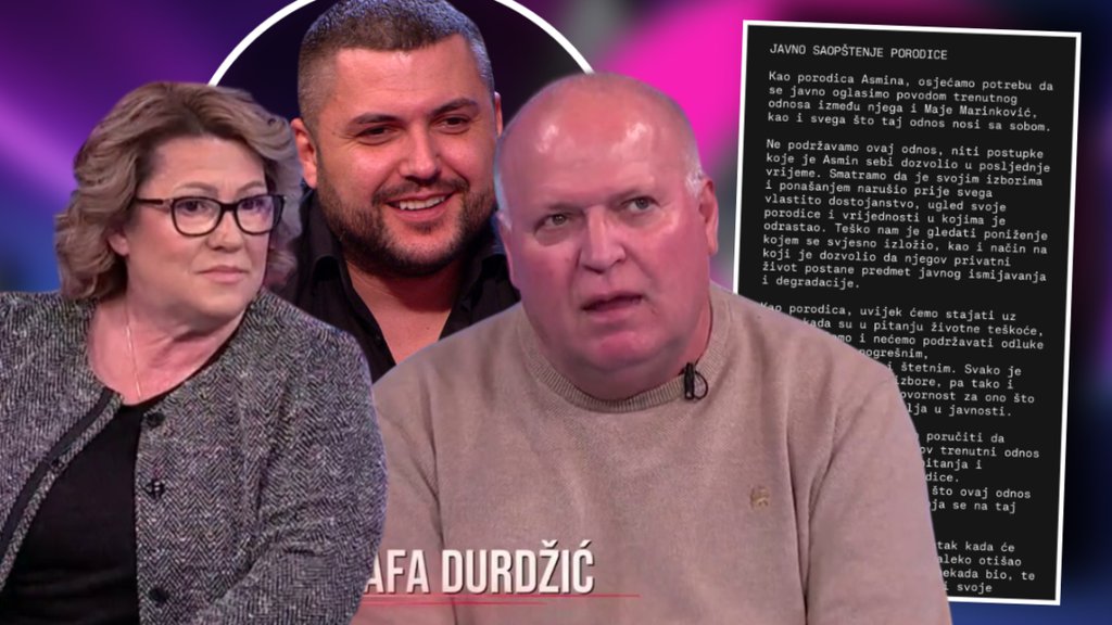 Porodica se JAVNO distancirala od Asmina! Izdali saopštenje, razočarani njegovim ponašanjem: Dozvolio je da njegov život bude predmet ISMEVANJA