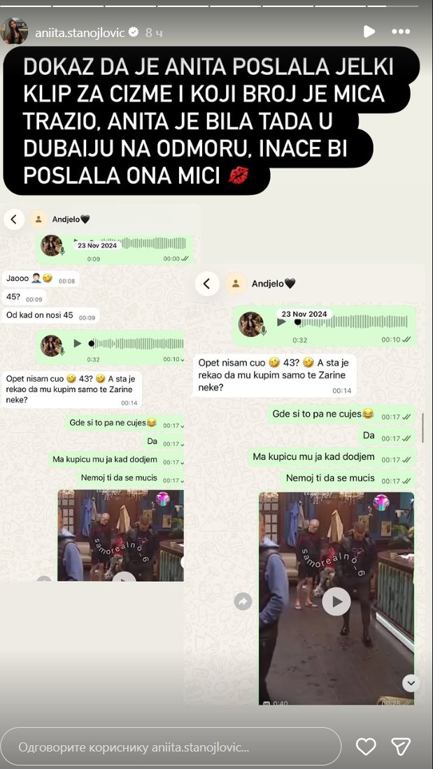 Dokazi CRNO NA BELO! Objavljene prepiske Anite i Anđela dok su bili u najvećoj ljubavi, zajedno kupovali POKLONE za Lepog Miću!