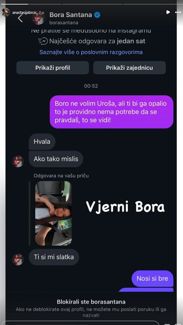 Anastasija uhvatila Boru Santanu u FLERTU S DRUGIM DEVOJKAMA! Sve objavila javno, muvao i ovu BIVŠU UČESNICU Elite?! (FOTO)