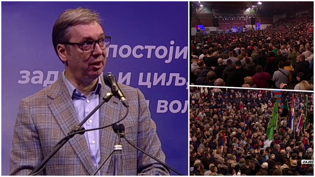 VUČIĆ U ZAJEČARU: Neće biti obojene revolucije, Srbija će da pobedi i nikada je nećete srušiti!