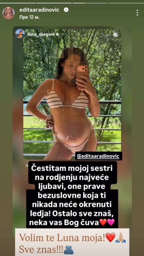 Bićeš najbolja mama na svetu! Luna i Nina čestitale Editi rođenje ćerke, ona mlađoj Đoganijevoj poručila: Ti si sledeća! (FOTO)