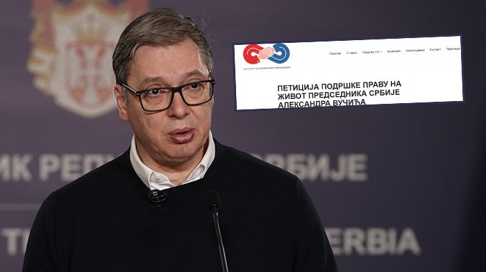 Podrži predsednika! Institut za političko umrežavanje pokrenuo peticiju podrške pravu na život predsednika Srbije Aleksandra Vučića