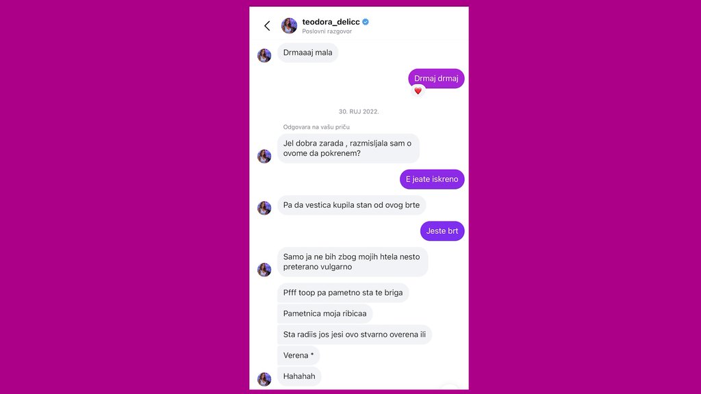 TAKI JE BIO NJEN PLEN?! Bivša drugarica Teodore Delić otkrila da je Marinković bio PIKIRAN, pa se osvrnula na ŠOK detalje njihovog upoznavanja: UPALA JE NA ROĐENDAN...