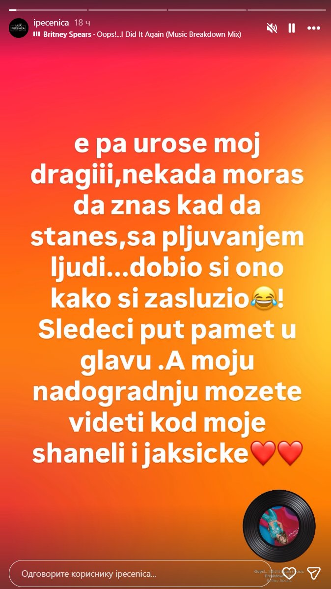 Dobio si šta si zaslužio: Pečenica odgovorio Urošu na prozivke da mu je uništio kosu, evo šta se krije iza svega (FOTO)