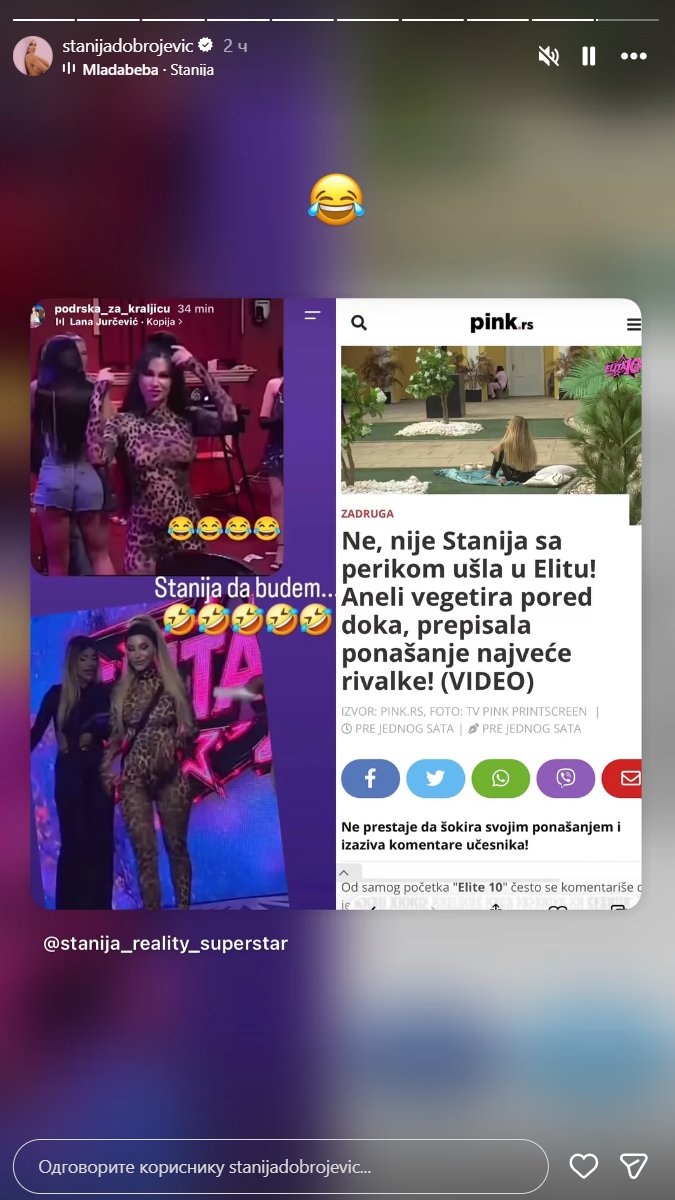 Aneli iskopirala ljutu rivalku?! Stanija se oglasila na mrežama i ismejala je (FOTO)