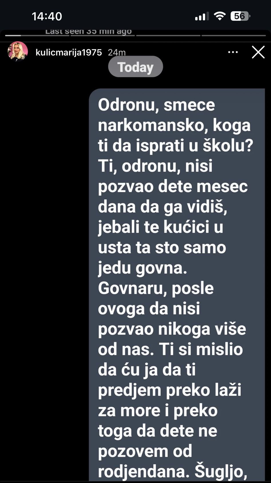 IDEŠ NA SUD, SMEĆE NARKOMANSKO! Marija Kulić ponovo u ratu s Ivanom Marinkovićem, zabranila mu kontakt sa sinom Željkom (FOTO)