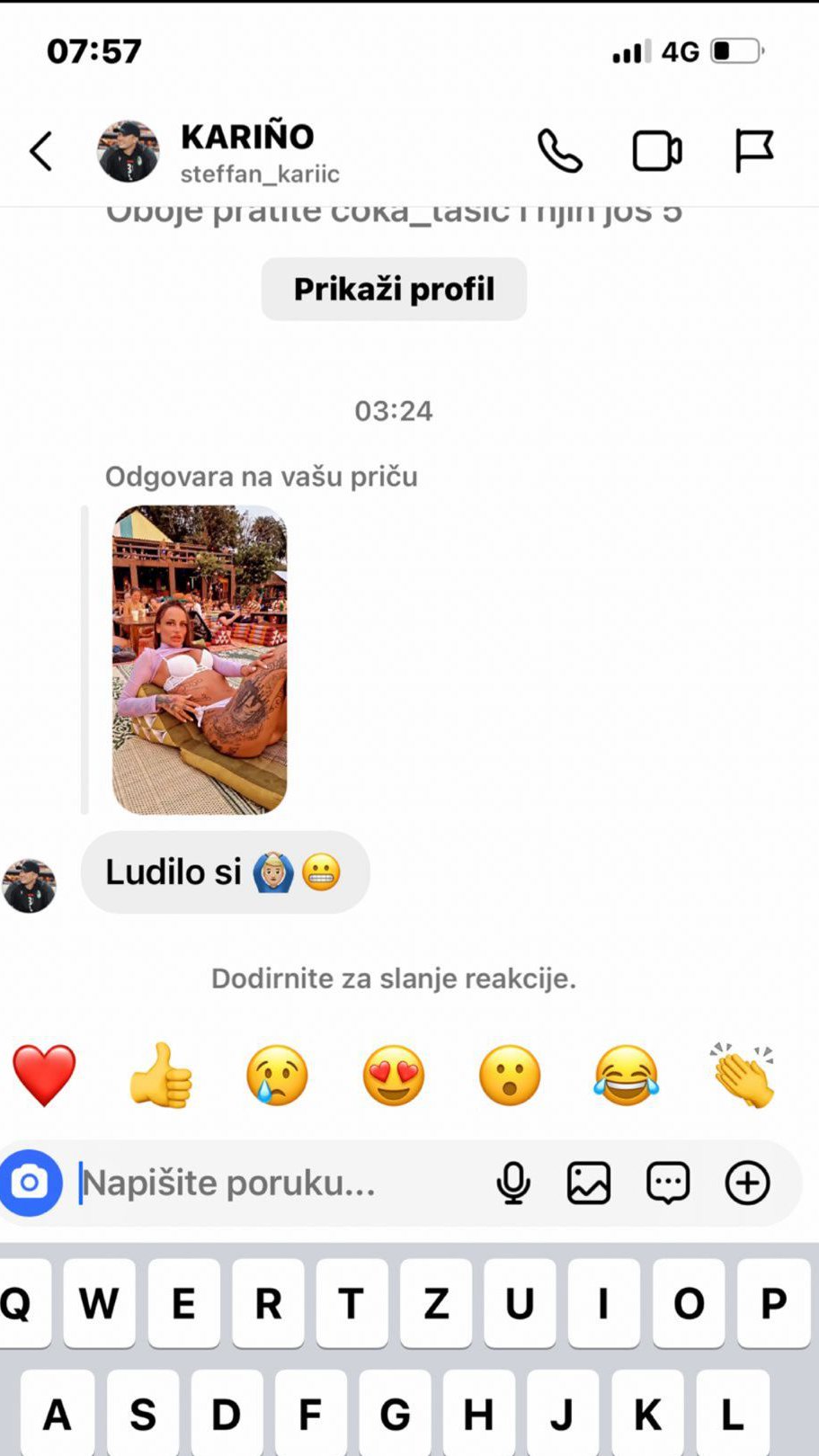 KO BI KOME UDARIO GLAZURU?! Teodora Delić se oglasila za Pink.rs, pa zadala poslednji udarac Stefanu Kariću: PRILOŽILA DOKAZE, EVO KAKVE PORUKE JOJ JE SLAO (FOTO)