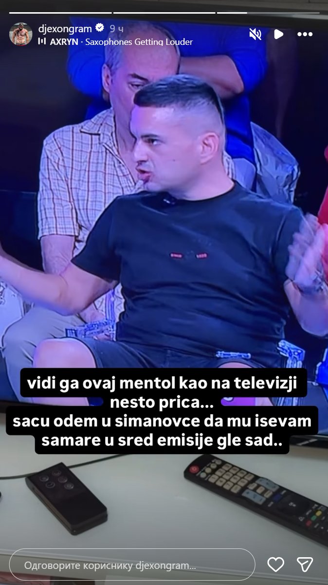 Vidi ga ovaj mentol... Đeksona Bebica izveo iz takta, javno udario na njega (FOTO)