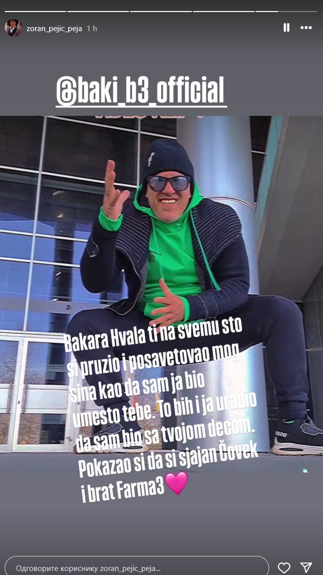 Pokazao si da... Nakon što je Baki napustio Elitu, oglasio se Zoran Pejić Peja, uputio mu jasnu poruku (VIDEO)
