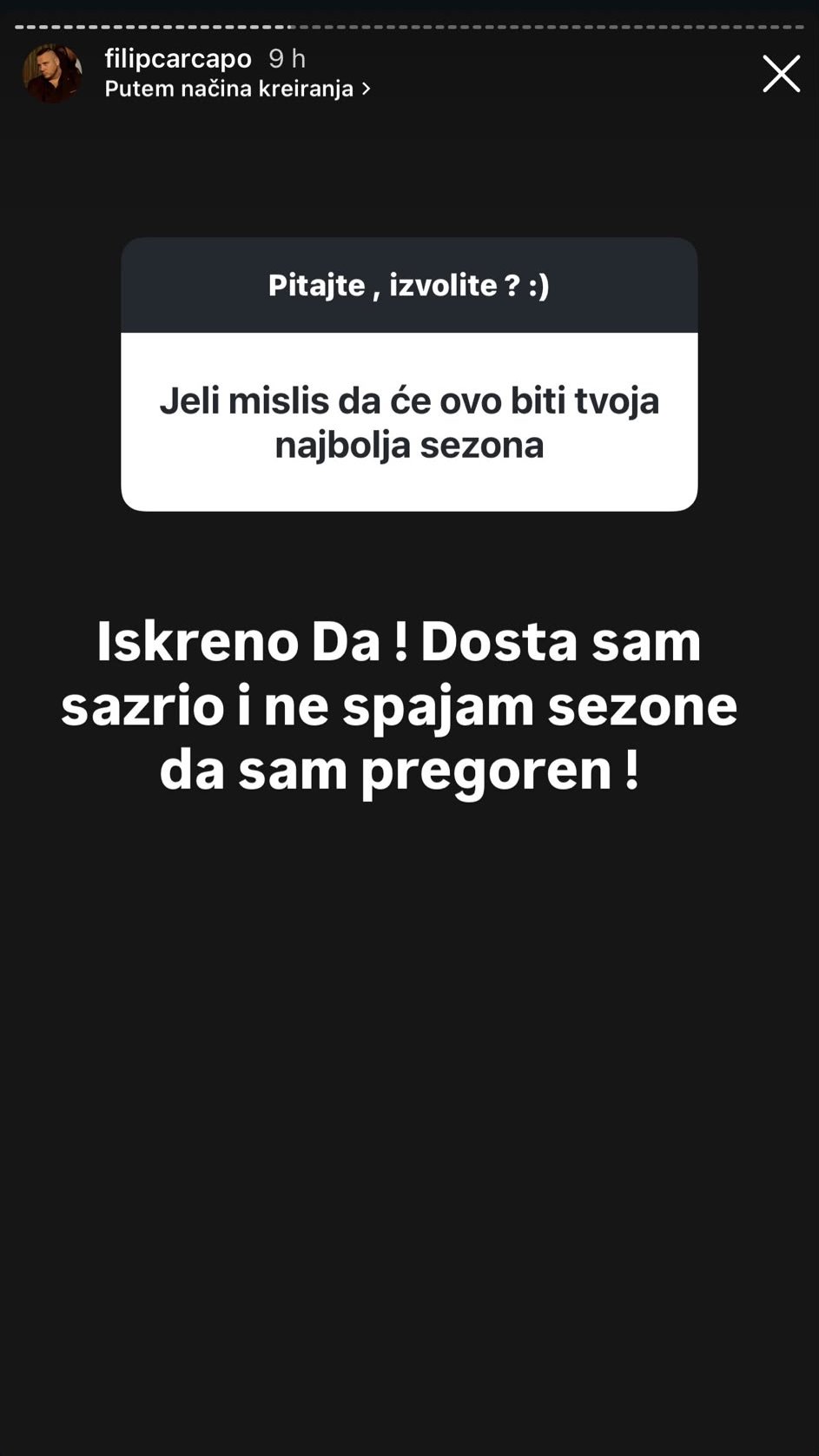 Sazreo sam, ova godina je ČIŠĆENJE: Filip Car progovorio o učešću u Eliti 10, otkrio da NEMA KONKURENCIJU, pa priznao: Idemo GRLOM U JAGODE (FOTO)