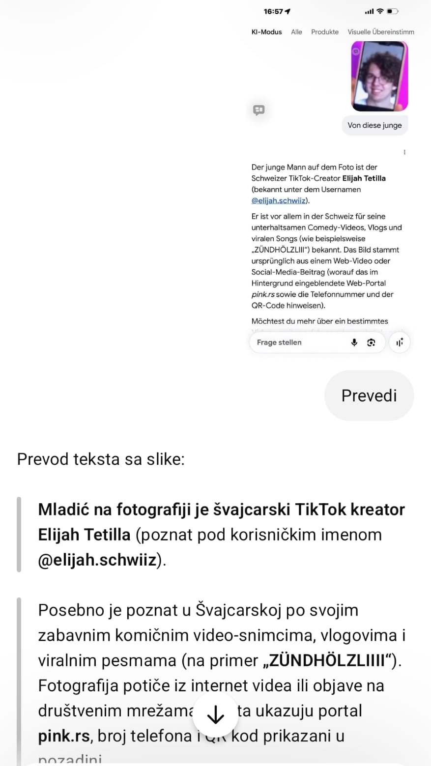 Nova tura Sitinih lažnih dokaza: Pokušala da obmane ceo svet da je ovaj TikToker izgubljeni sin Asmina Durdžića! (FOTO)