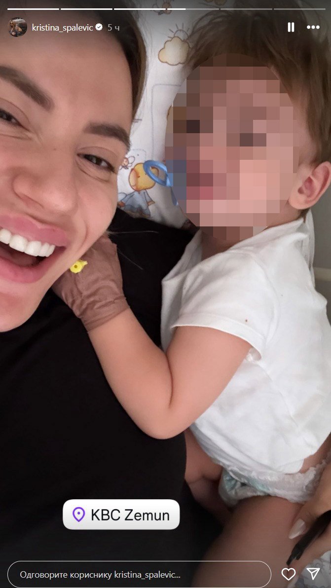 Sin Kristijana Golubovića završio u bolnici! Kristina se odmah oglasila: Povraćao je 20 puta, čekamo analize... (FOTO)