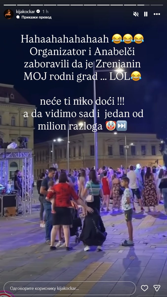 GORI BALKAN ZBOG KIJE KOCKAR! Javno udarila na Anabelu Atijas, prozvala majku Lune Đogani zbog nastupa u Zrenjaninu: Niko ti neće doći, ZABORAVILA SI DA JE TO MOJ GRAD