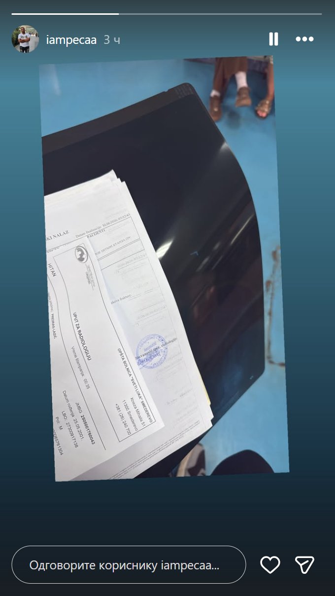 Peca završio u Urgentnom! Nakon što su mama Juci slomili nogu, on se oglasio iz klinike (FOTO)