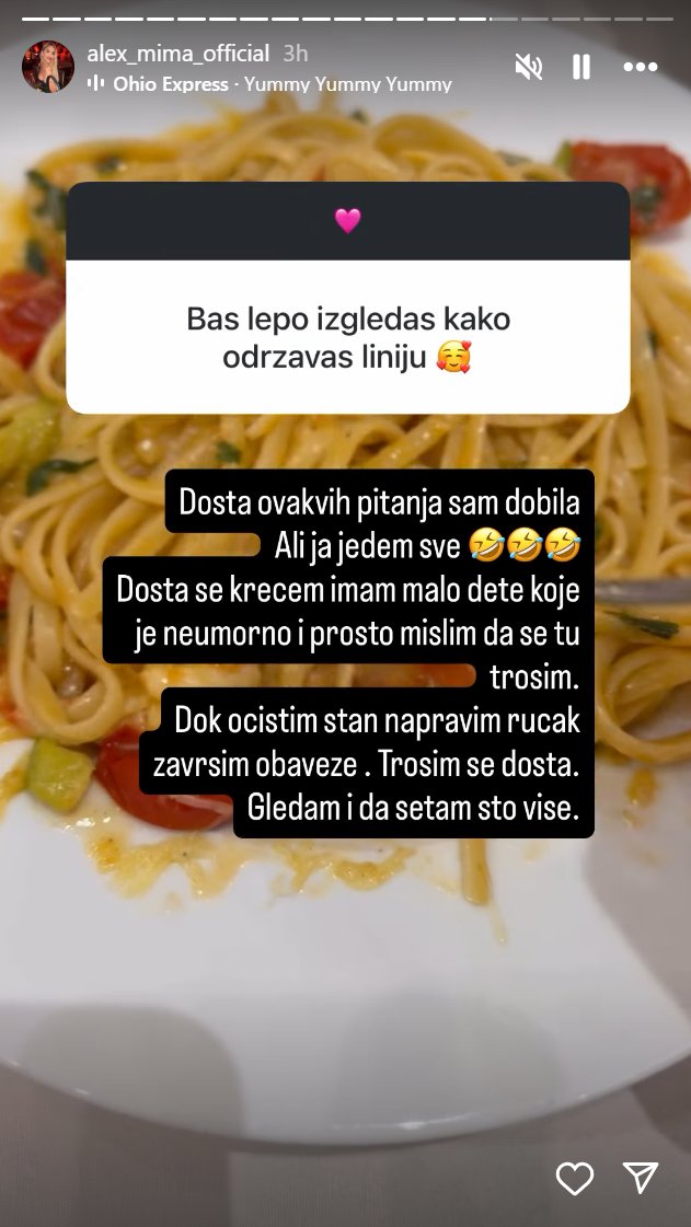 OTKRILA TAJNU VITKE FIGURE! Aleks Nikolić šokirala pratioce svojom kilažom, pa progovorila o svojoj ihrani!