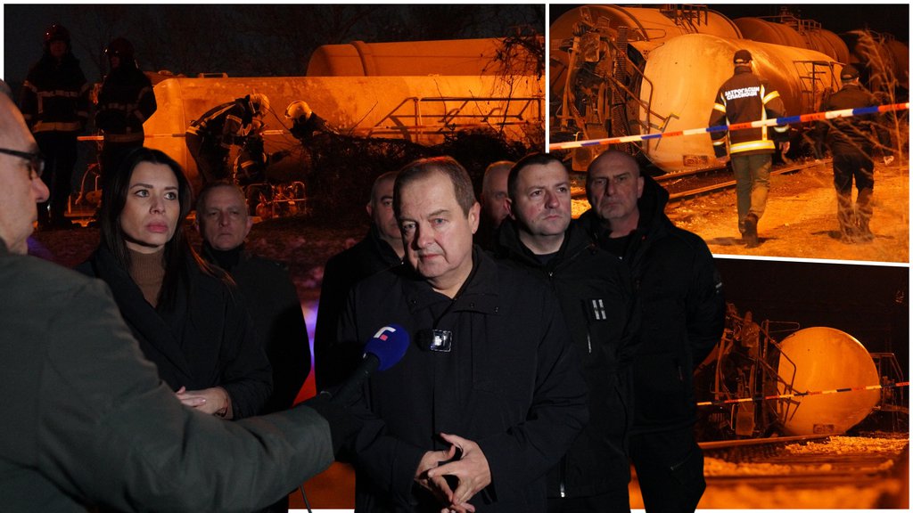 PRVE SLIKE NAKON PREVRTANJA CISTERNE SUMPORNE KISELINE U VRČINU: Blokiran čitav rejon, ali nema opasnosti po građane! Evo koji su sledeći koraci (FOTO