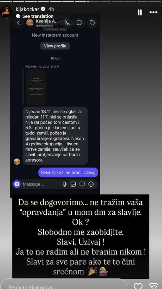 Kija dobila strašnu poruku zbog godišnjice Oluje: Slavi za sve pare ako te to čini srećnom... (FOTO)