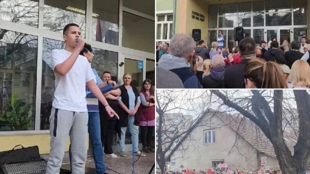 SRAMNE SCENE! OPOZICIONI AKTIVISTI NAPADALI RODITELJE DECE KOJA ŽELE DA UČE ISPRED ŠKOLE 'IVO LOLA RIBAR' U NOVOM SADU Zviždali profesorima, koristili