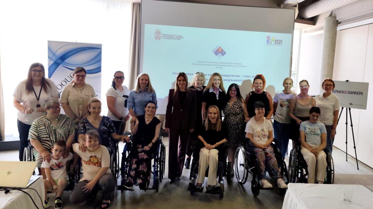 PRISUSTVOVALA MINISTARKA ĐURĐEVIĆ STAMENKOVSKI: Održana dvodnevna radionica 'Osnaživanje žena sa invaliditetom – glas žena, pravo na izbor i vidljivost'