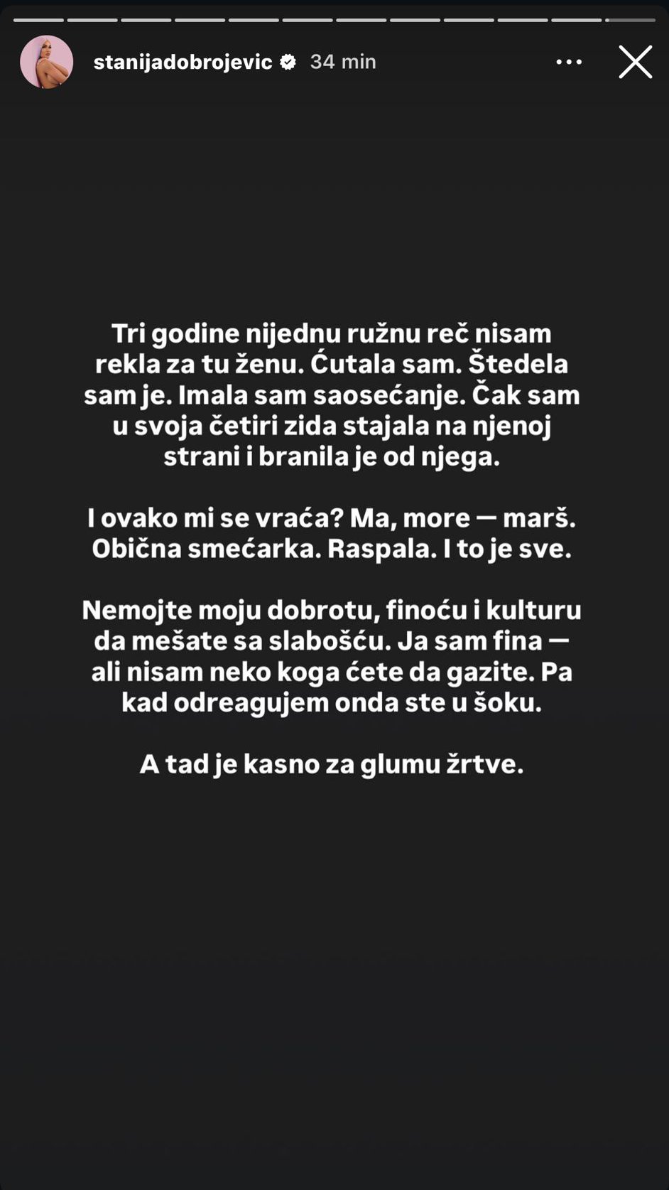 Smećarka i dalje vređa?! Kako bre žrtva posle abortusa i čer*čenja: Stanija nikad žešće uzvratila Aneli Ahmić, rešila da je više ne štedi: Provaljena si luzerko, pop*šala si porodicu! (FOTO)