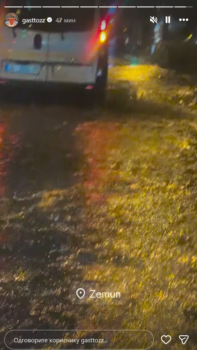 Drama u Zemunu! Gastoz se jedva izvukao iz poplave: Upalio kameru i sve obelodanio (FOTO)