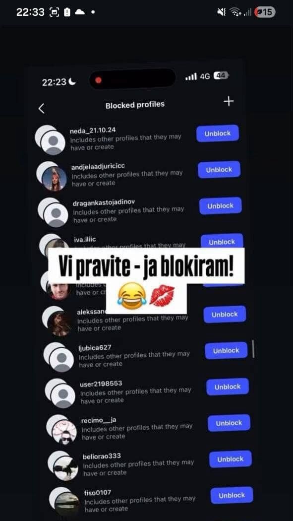 AU, GASTOZE! Pobednik Elite 8 objavio listu blokiranih na svom Instagramu, među njima je i Anđela, pa uradio OVO! TOTALNI ŠOK! (FOTO)