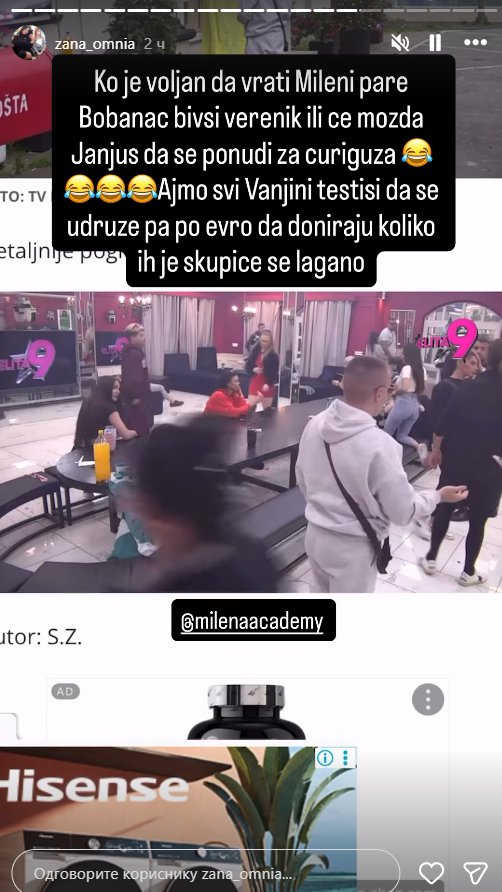 ŽANA SE HITNO OGLASILA! Dala Dači i njegovom ocu Brazilcu vetar u leđa u Vanjinom RASKRINKAVANJU, pa pozvala svog bivšeg muža da vrati dug bivše durgarice Kačavendi: AKO SE SKUPE SVI NJENI... (FOTO)