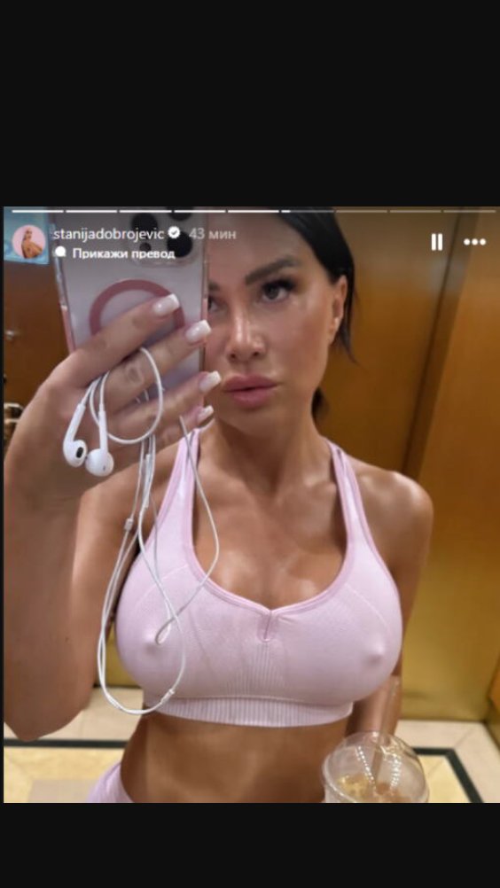 DOBRO SE PREZNOJILA! Stanija Dobrojević pokazala vrelo izdanje, mreže gore (FOTO)