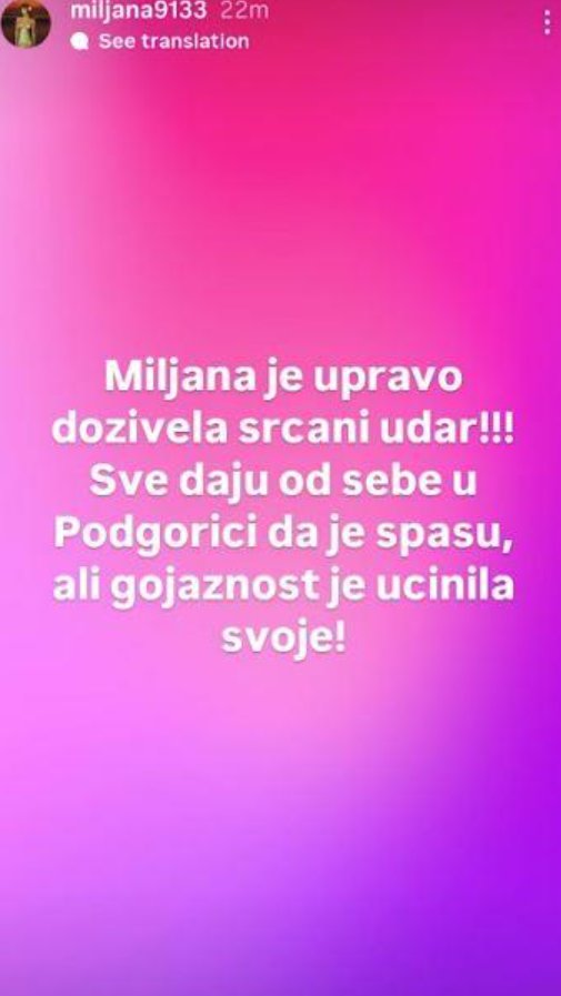 Oglasila se Marija Kulić nakon navoda da je Miljana doživela srčani udar: U šoku zbog svega, otkrila istinu