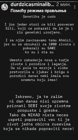 Život ti je postao obična ruševina: Hitno obraćanje Alibabine podrške! Siti Ahmić poslednji put uputili žestoku poruku, pljušte prozivke (FOTO)