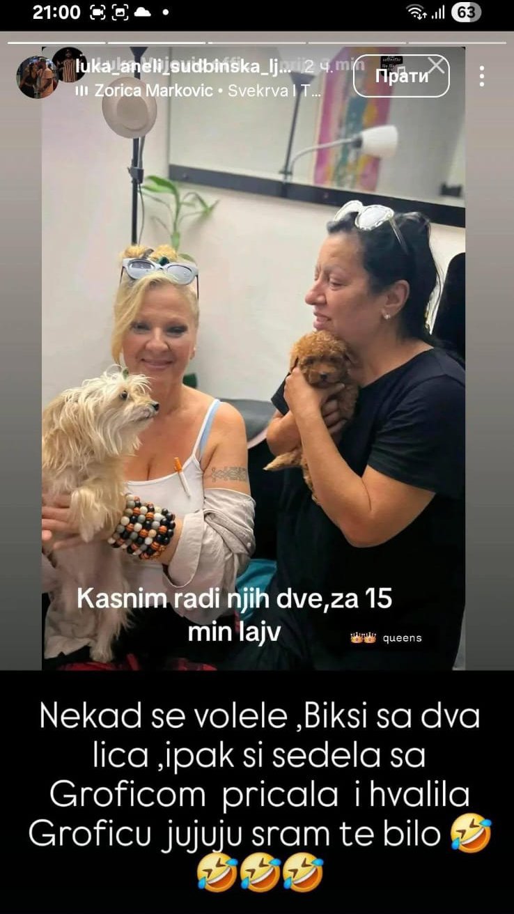 DA IMAM PUMPU ZALILA BIH GA NAFTOM! Grofica priznala šta je radila s Lukinim slikama, pa mu udarila na majku Biljanu: Umesto što pali sveće bolje da spali stidne dlake!
