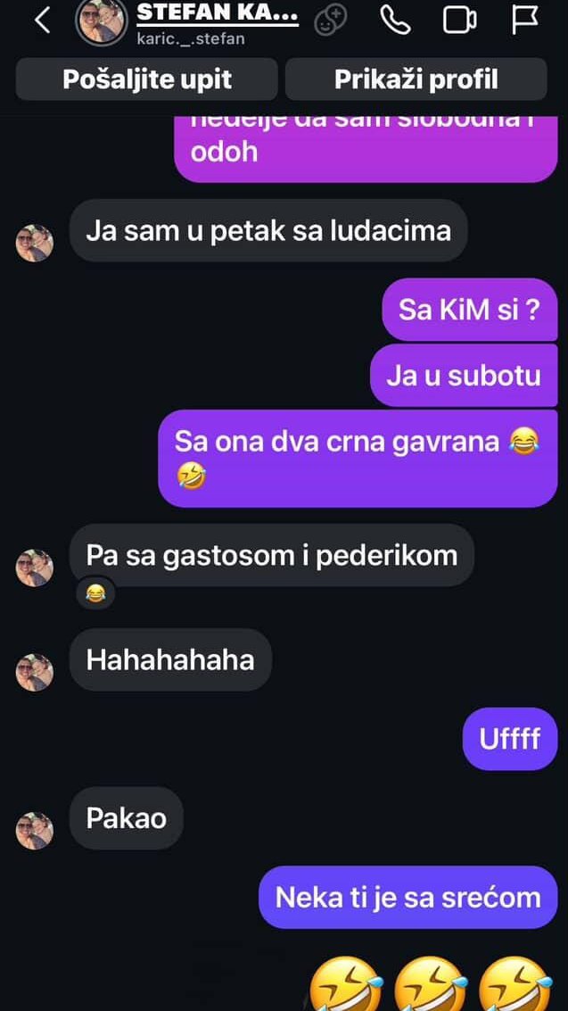 EKSKLUZIVNO! Pink.rs u posedu VRUĆIH prepiski zauzetog Karića i Sofije: Zaključala si stori, ne mogu vatricu da ti pošaljem! (FOTO)