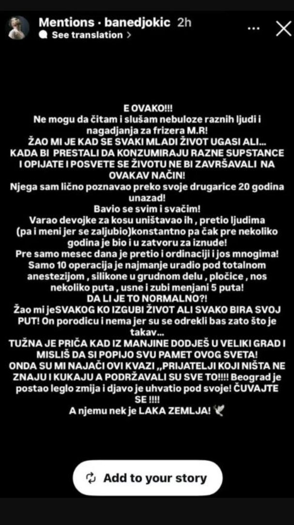 NIJE UMRO ZBOG INFEKCIJE! Bivši zadrugar izneo ŠOK tvrdnje o uzroku smrti poznatog frizera: Znam ga 20 godina, PORODICA GA SE ODREKLA JER JE...