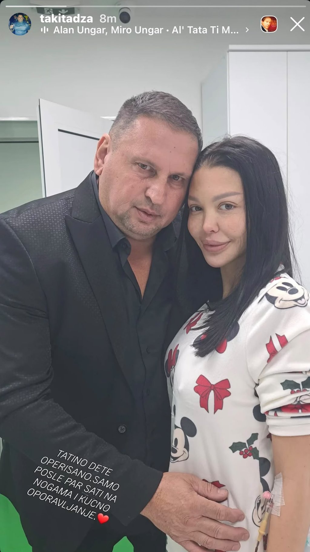 Taki stigao u bolnicu: Pokazao kako Maja izgleda odmah nakon operacije i otkrio detalje njenog oporavka! (FOTO)