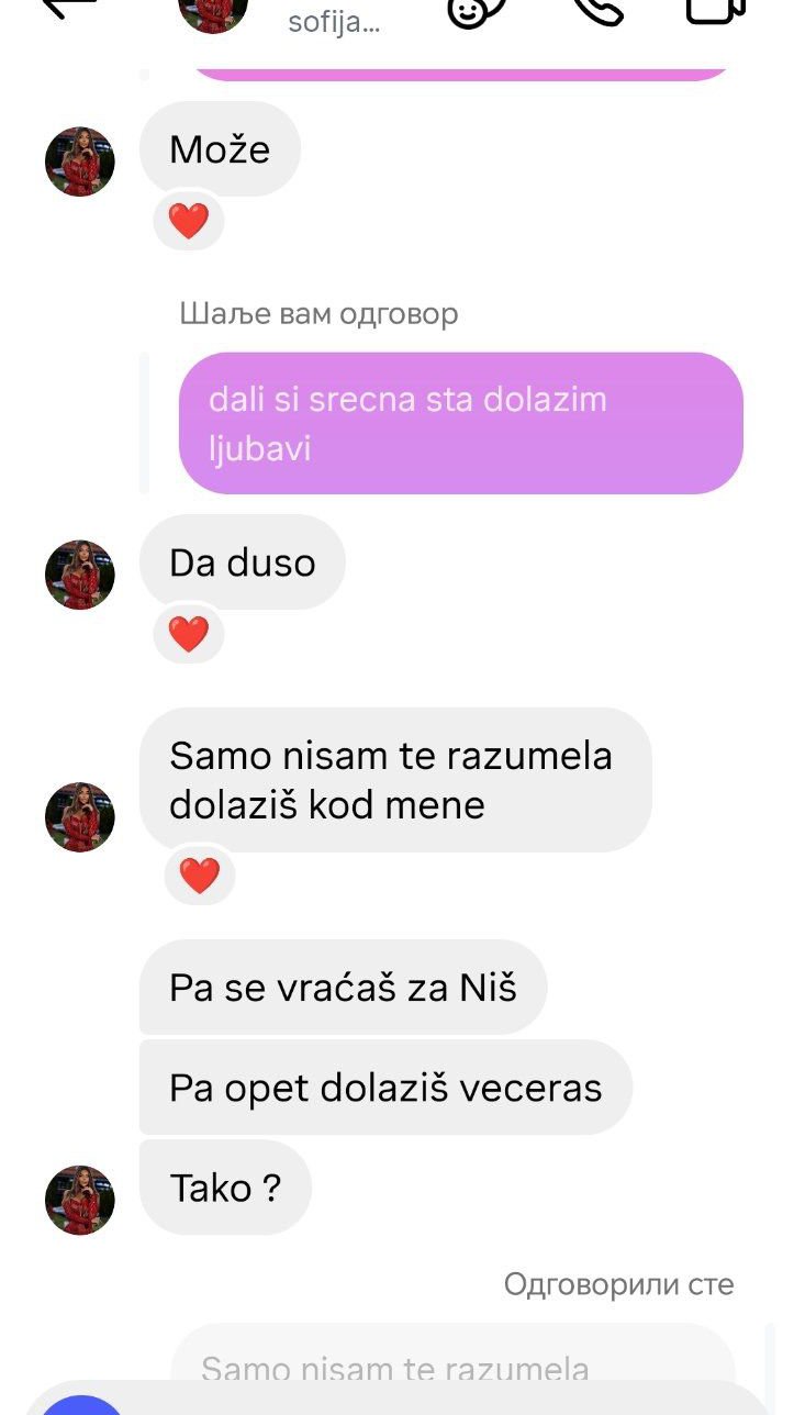 ČEKAMO TE, DUŠO, MAMA SPREMA RUČAK Ovako je Sofija cvrkutala Danetu (70)! Slao joj zlato i pare, a pred ulazak u Elitu dala mu je obećanje: Mazim te, ljubim...