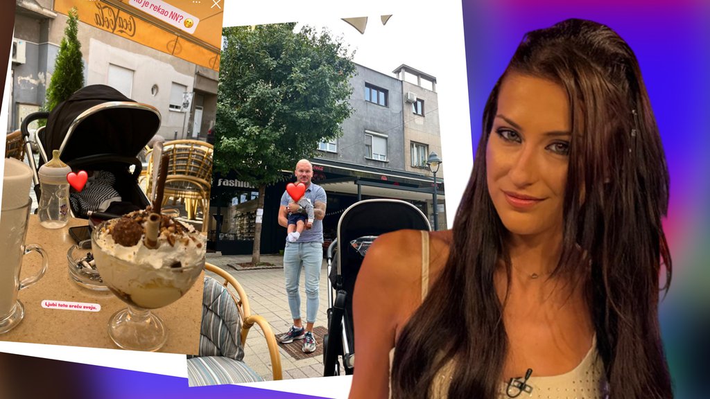 Zajedno vode računa o detetu: Munjez i Stefani na video pozivu, ona uživa dok je u njenom naručju njihov sin